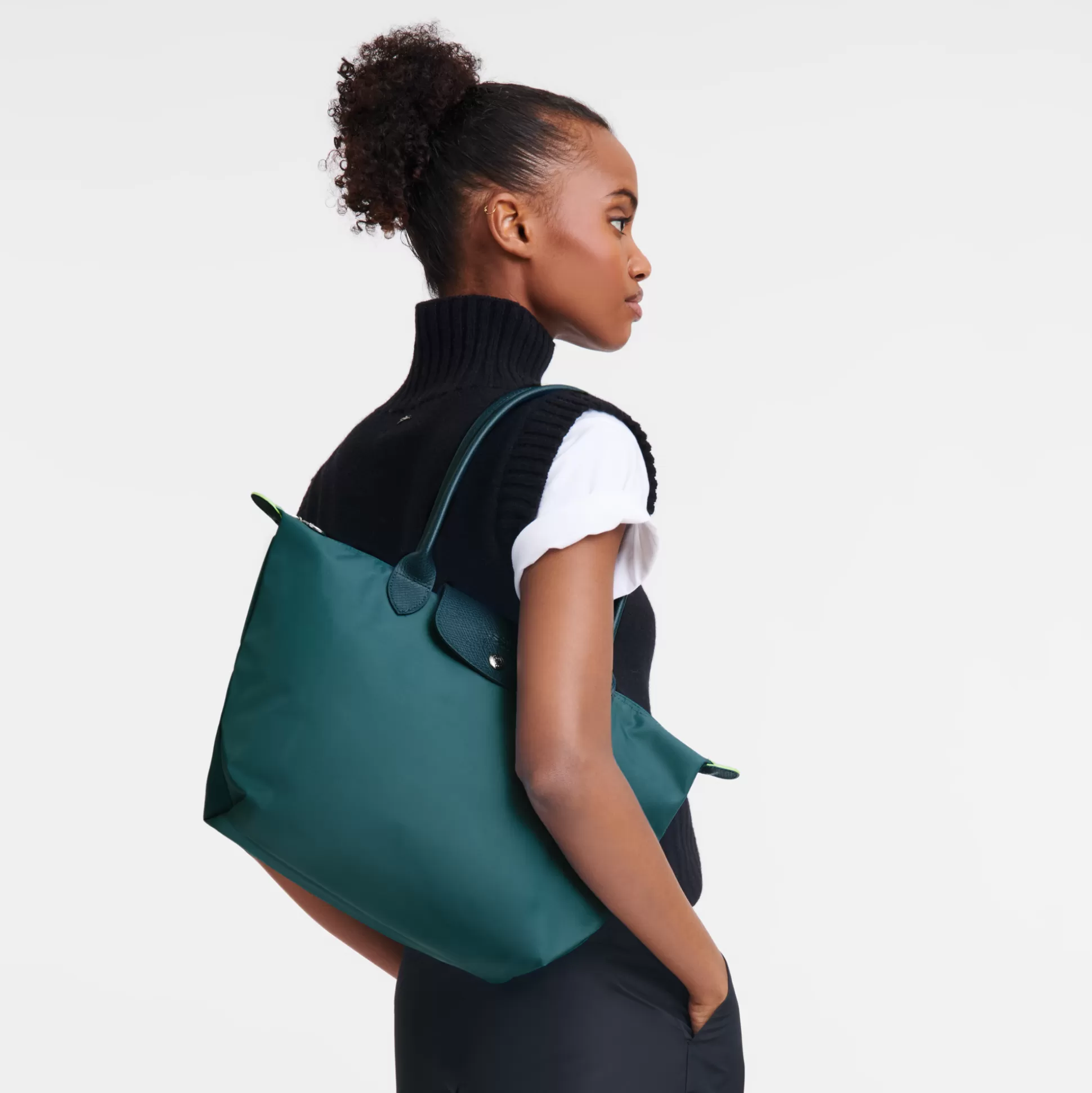 Shopper M Le Pliage Green*Longchamp Flash Sale